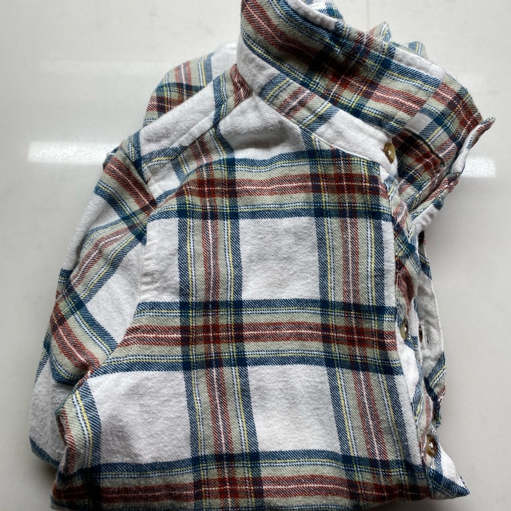 Plaid Button Down Shirt for Women